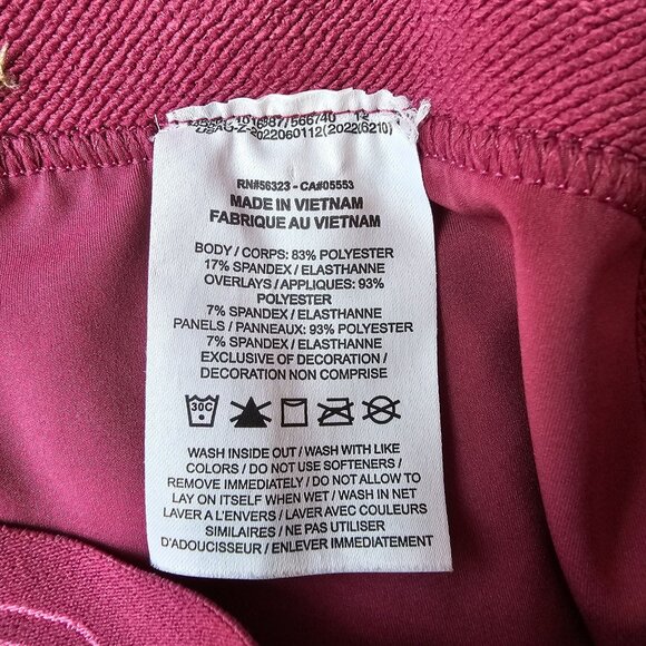 Nike Pro Womens Pink Leggings With Side Pockets, Highrise, Tight Fit, Size Small - Picture 4 of 14